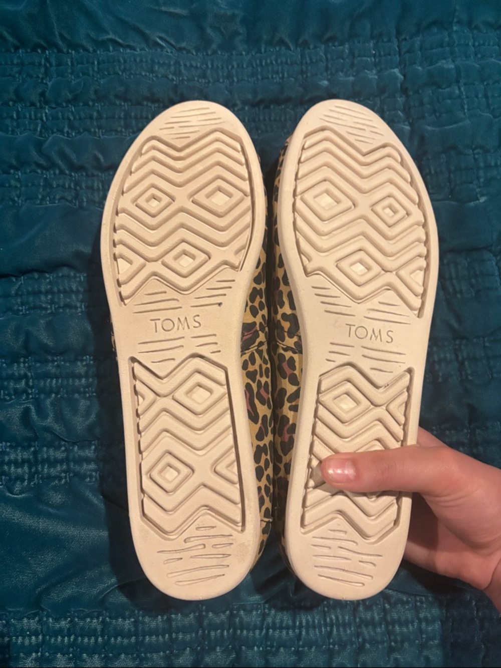 TOMS Women's Leopard Print Alpargata Slip-Ons - Picture 3 of 5